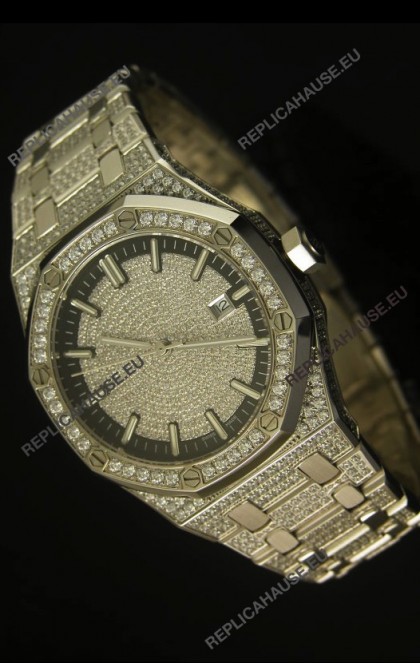 Audemars Piguet Royal Oak Diamonds Swiss Watch 