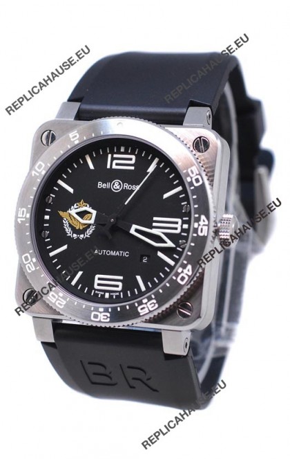 Bell and Ross BR 03 Type Aviation Brushed Steel Swiss Automatic Watch