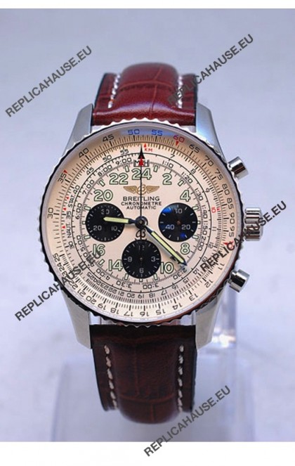 Breitling Navitimer Cosmonaute Swiss Replica Watch Steel Case