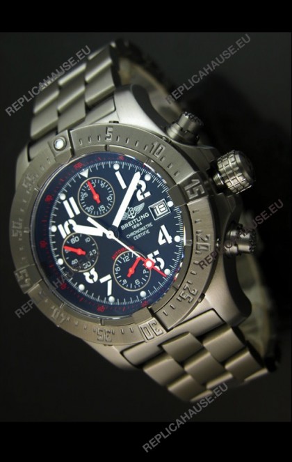 Breitling Skyland Avenger Swiss Replica Watch with PVD Coating - Mirror Replica