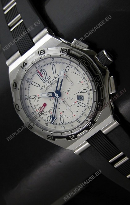 Bvlgari Diagono Professional Swiss Replica Watch in White Dial