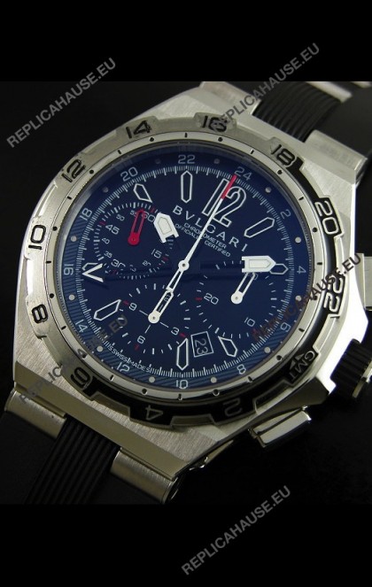 Bvlgari Diagono Professional Swiss Replica Watch in Black Dial