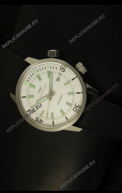 IWC Aquatimer Automatic Vintage 1967 Swiss Watch in White Dial