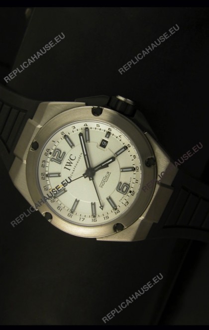 IWC Ingenieur Full Titanium Swiss Replica Watch in White Dial