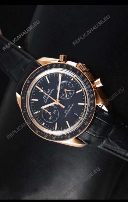 Omega Speedmaster Moon Watch Co-Axial Japanese Replica Watch Rose Gold Case