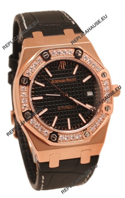 Audemars Piguet Royal Oak 18K Pink Gold Swiss Watch