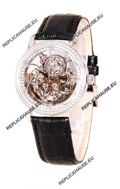 Vacheron Constantin Skeleton Diamonds Swiss Watch