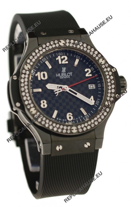 Hublot Big Bang Ceramic Diamond Swiss Quartz Watch