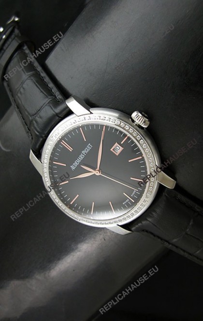 Audemars Piguet Jules Classic Swiss Automatic Watch in Black Dial