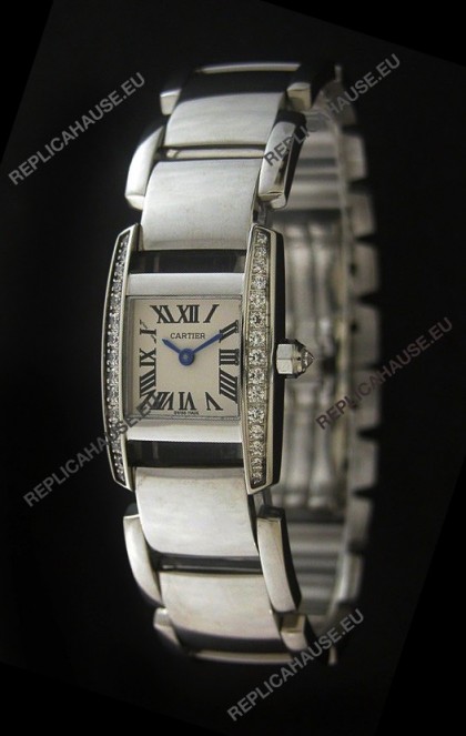Cartier Tankissime Ladies Replica Watch in White Dial