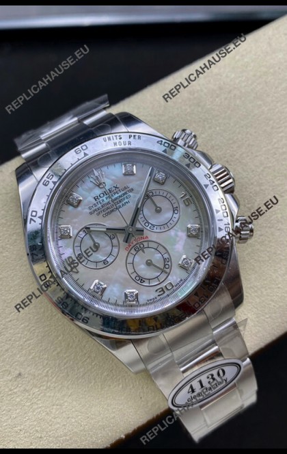 Rolex Cosmograph Daytona M116509-0064 Pearl Dial Cal.4130 Movement - 904L Steel Watch