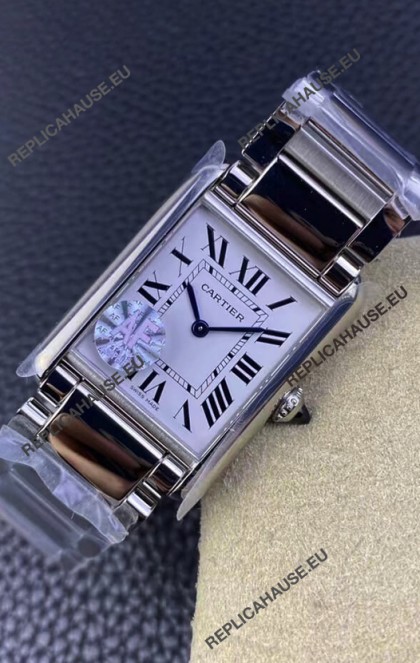 Cartier Tank Solo Swiss Quartz Watch in Stainless Steel Casing - 25.5MM Wide 1:1 Mirror Replica