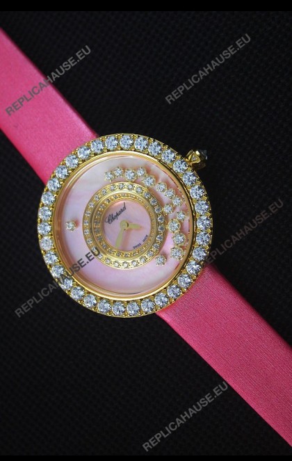 Chopard Happy Dreams 36MM in Pink Dial and Pink Strap