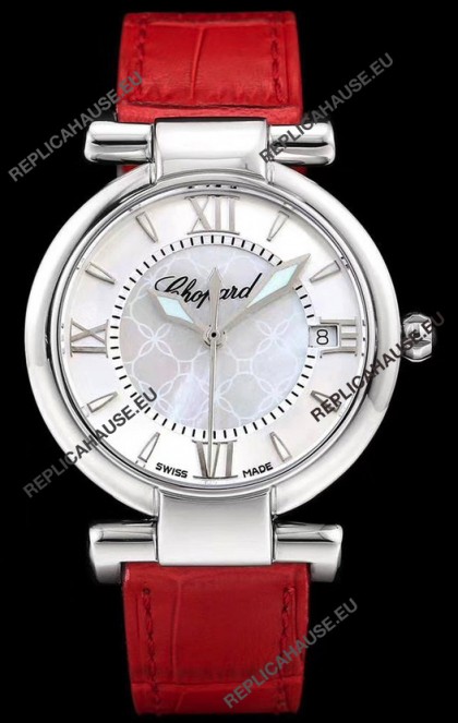 Chopard Imperiale White Dial Swiss Automatic Replica Watch in 904L Steel 
