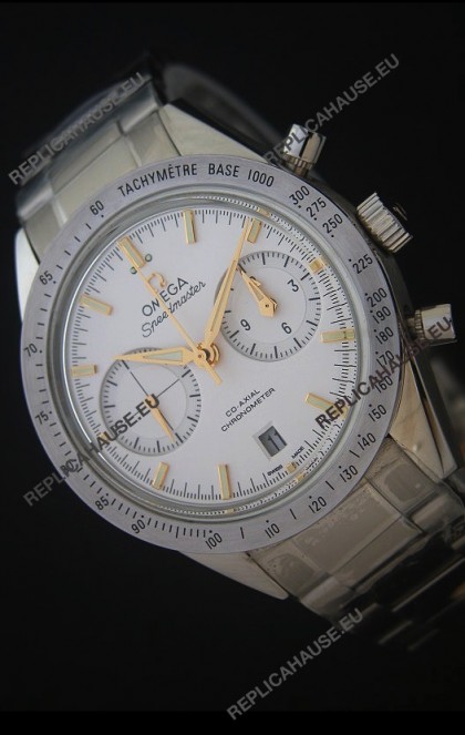 Omega Speedmaster 57 Co-Axial Chronograph in Yellow Gold Markers Swiss Watch