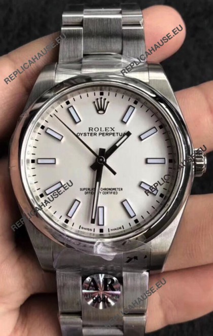 Rolex Oyster Perpetual REF#124300 41MM Cal.3230 Movement Swiss Replica White Dial 904L Steel 1:1 Mirror Replica Watch