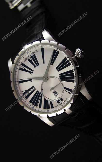 Roger Dubuis Excalibur RDDBEX0460 Steel White Swiss Replica Watch 