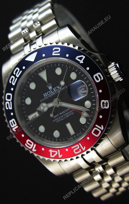 Rolex GMT Masters II 116719BLRO Pepsi Bezel Cal.3186 Movement Swiss Replica - Ultimate 904L Steel Watch 