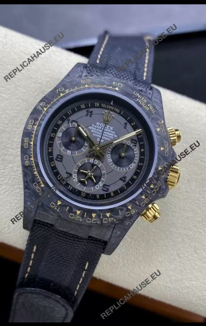 Rolex Cosmograph Daytona DiW AVIA GREY Edition Carbon Fiber Watch - Cal.4130 Movement 