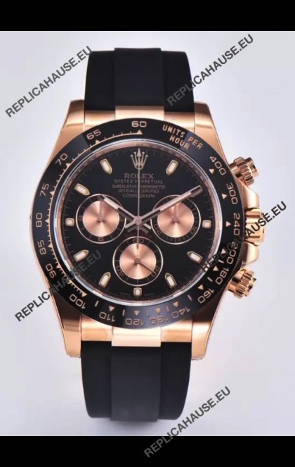 Rolex Cosmograph Daytona M116515 Rose Gold Original Cal.4130 Movement - 904L Steel Watch