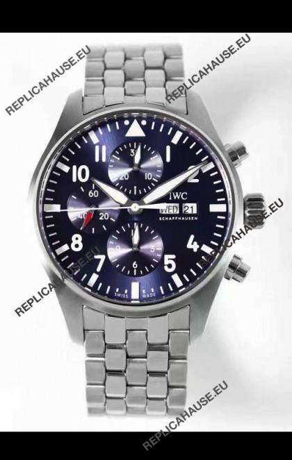 IWC Pilot Chronograph Le Petit Prince Edition Blue Dial 1:1 Mirror Replica Watch
