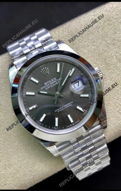 Rolex Datejust 126300 41MM Cal.3135 Swiss 1:1 Mirror Replica Watch in 904L Grey Dial