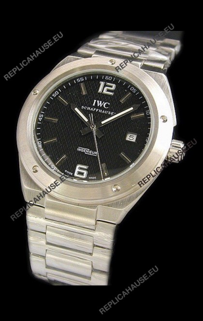 IWC Ingenieur Swiss Watch in Checked Black Dial