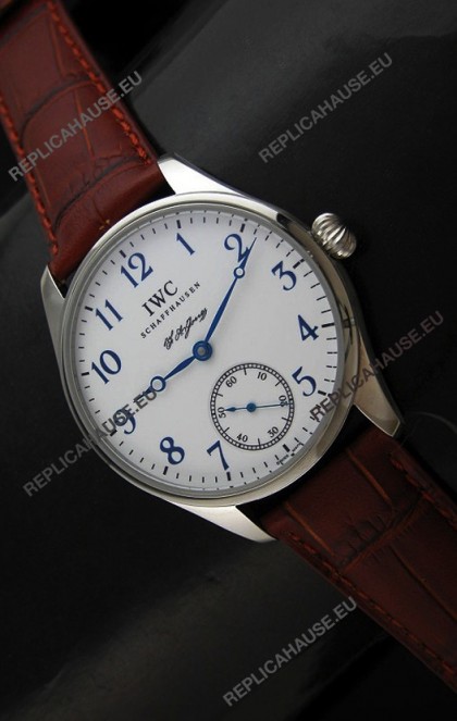 IWC FA Jones SiwssÂ Swiss Replica Watch in White Dial