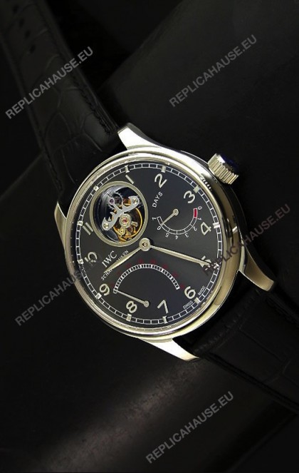 IWC Portugese Mystere TourbillonSwiss Replica Watch in Grey Dial