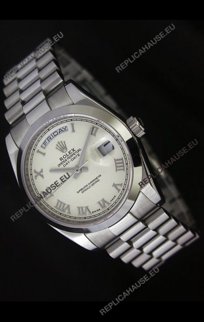 Rolex Day Date Japanese Replica Steel Watch