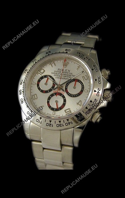 Rolex Daytona Cosmograph Swiss Replica Watch in White Dial