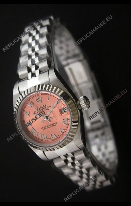 RolexÂ Datejust Oyster Perpetual Superlative ChronoMeter Swiss Watch in Orange Dial