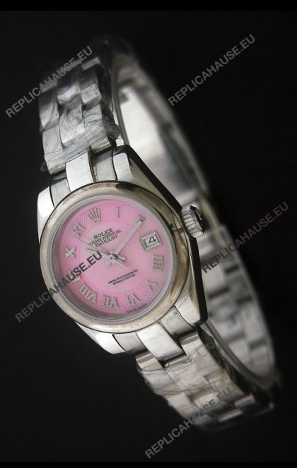 RolexÂ Datejust Oyster Perpetual Superlative ChronoMeter Swiss Watch in Pink Dial