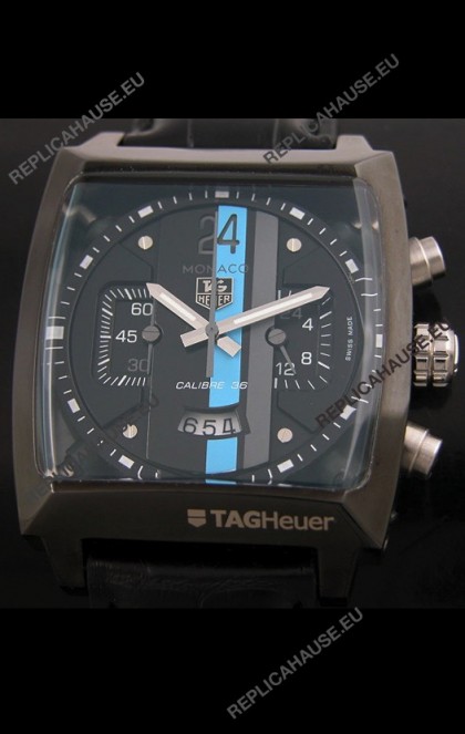 Tag Heuer Monaco Calibre 36 Japanese Black PVD Watch