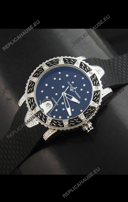 Ulysse Nardin Lady Diver Swiss Automatic Watch in Black Dial