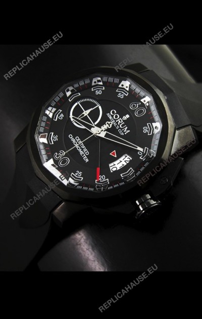 Corum Admiral's Cup Japanese Replica Watch in Black Dial