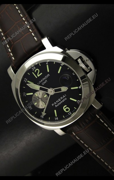 PaneraiÂ Luminor GMT Swiss Watch in Steel - 1:1 Mirror Replica PAM00161