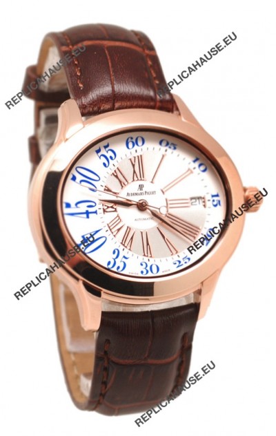 Audemars Piguet Millenary Hour and MinuteÂ Swiss Replica Rose Gold Watch