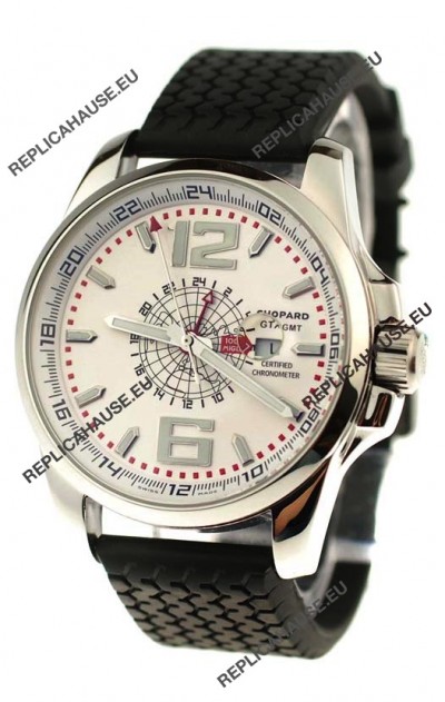Chopard 1000 Miglia GT XL GMT Japanese Replica Watch in White Dial