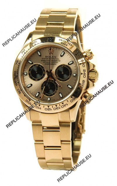 Rolex Daytona Cosmograph Swiss Replica Watch in Gold Plated