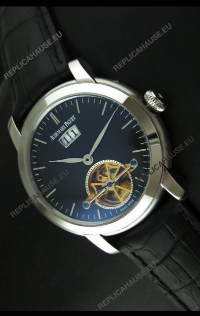 Audemars Piguet Jules Tourbillon Japanese Replica Watch in Dark Blue Dial