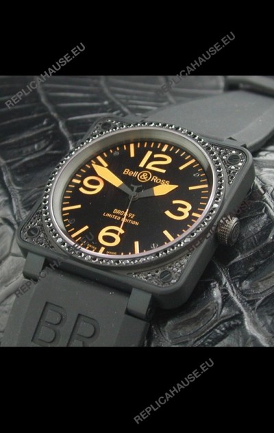 Bell and Ross BR01 92 Limited Edition Swiss Watch in Black Dial