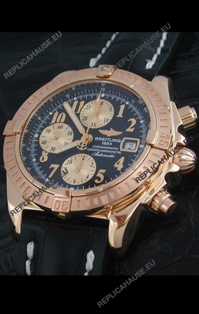Breitling Windrider Swiss Replica Watch in Black Dial