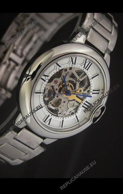 Cartier Ballon de Japanese Replica Watch in White layerd Dial