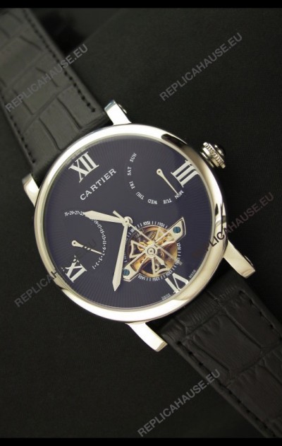 Cartier Calibre de Swiss Tourbillon Steel Watch