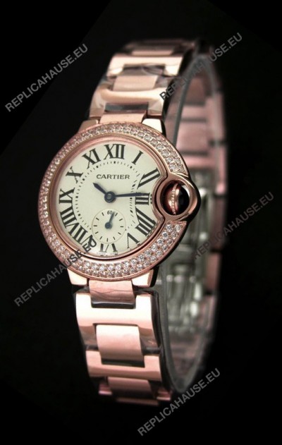 Cartier Swiss Ladies Watch in Rose Gold Casing