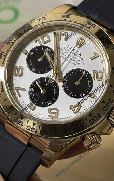 Rolex Cosmograph Daytona 116528 Yellow Gold Original Cal.4130 Movement - 904L Steel Watch