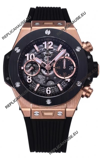 Hublot Big Bang Unico Rose Gold Casing 1:1 Mirror Edition Swiss Replica Watch