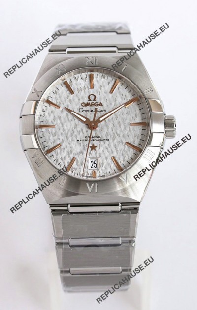 Omega Co-Axial Constellation 41MM 904L Steel Grey Dial 1:1 Mirror Replica Watch