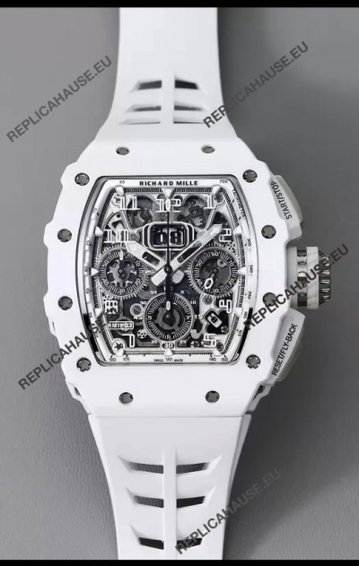 Richard Mille RM11-03 Titanium/White Ceramic 1:1 Mirror Quality Swiss Replica Watch